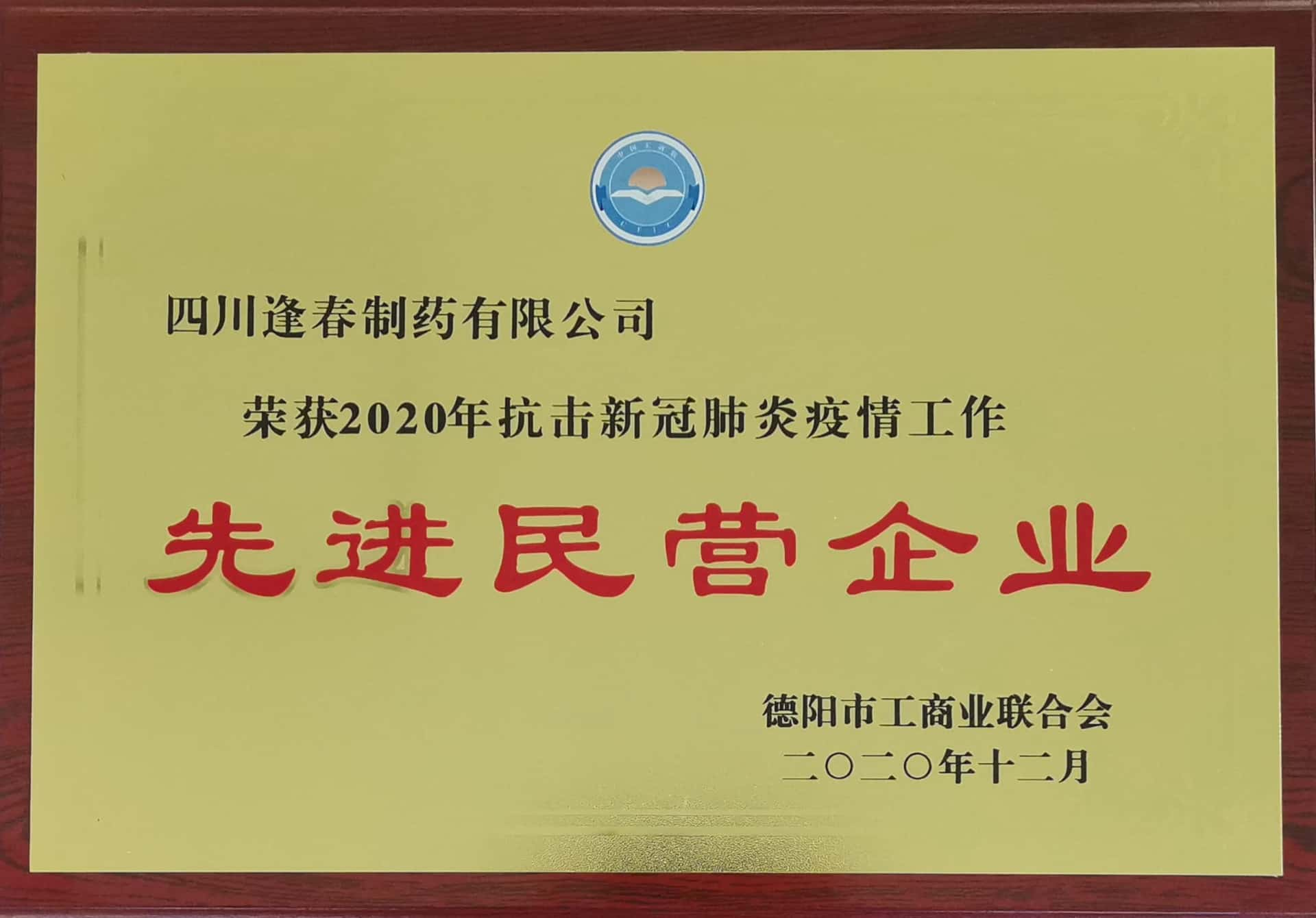 2020年抗击新冠疫情事情“先进民营企业”